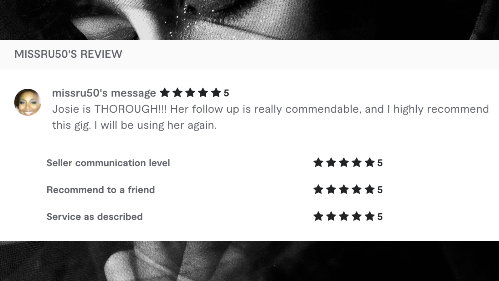 fiverr client review